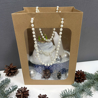 Луковица амариллиса в воске-подарочный набор в жестяном кашпо