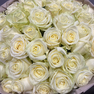 Букет из 39 белых роз