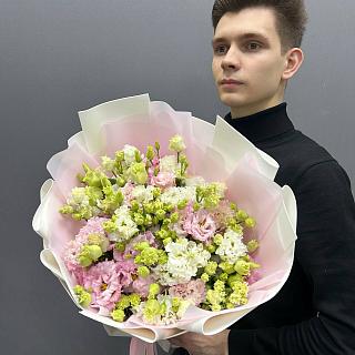 Микс из махровой эустомы (19 шт)
