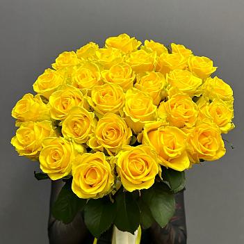 Букет из 25 желтых роз ( 50 см)