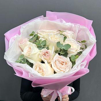 Монобукет из 9 парфюмированных роз Эквадор 